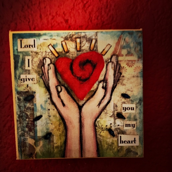 Heart Canvas Print. - Picture 2 of 2